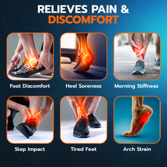 Koprez podiatrist-grade design aimed at reducing foot pain and heel pressure.