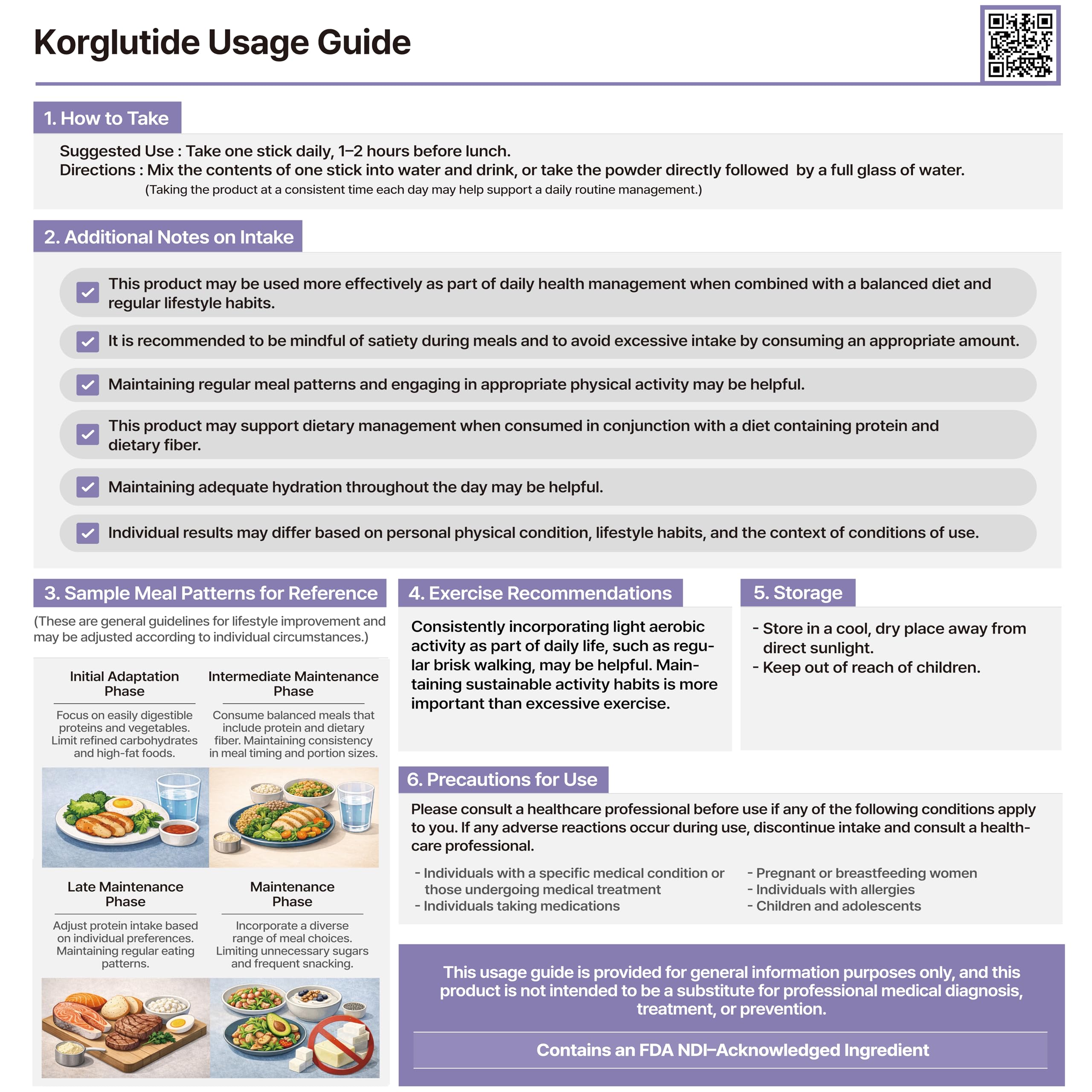 Korglutide powder being mixed with water for quick preparation