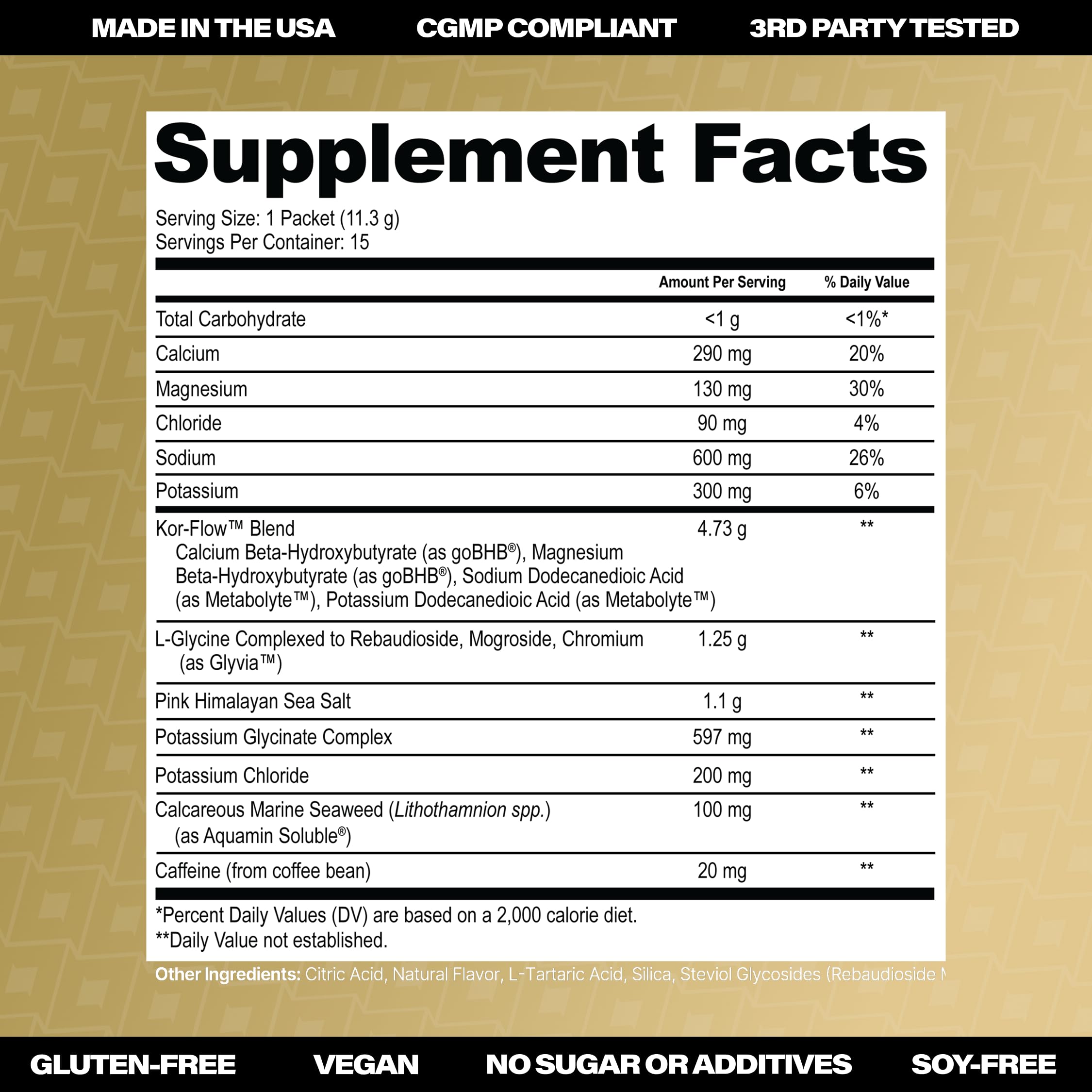 GoBHB powder dissolves quickly in cold water for hydration and focus