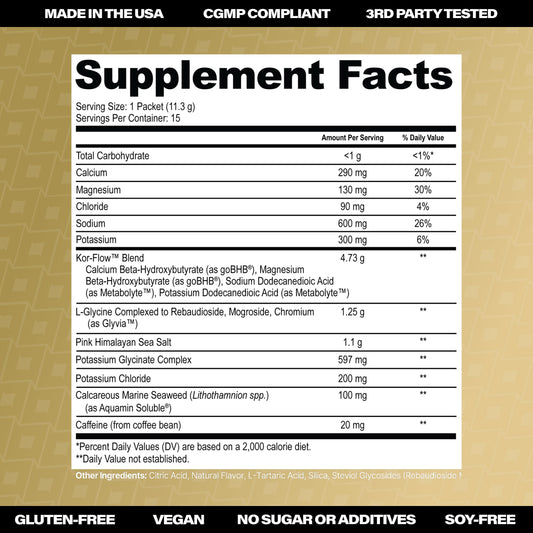 GoBHB powder dissolves quickly in cold water for hydration and focus