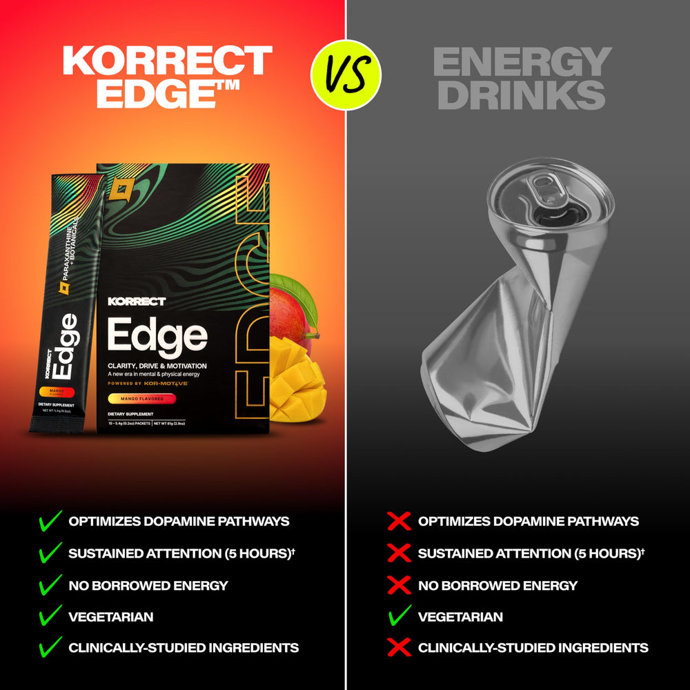 KORRECT LIFE vegan non-GMO label on a clean-energy product.