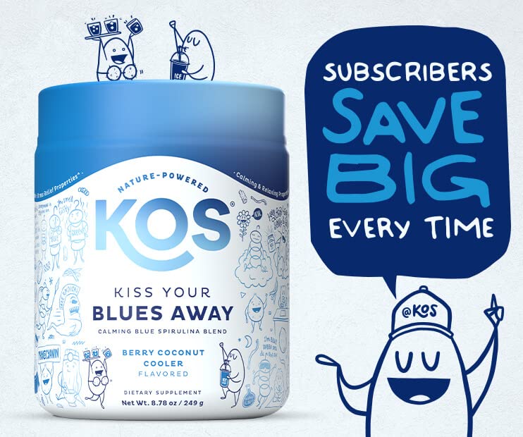 KOS berry coconut cooler flavor tumbler conveys a refreshing, mood-friendly treat.