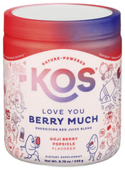 KOS Reds ingredients closeup highlighting beets and berries for polyphenol richness
