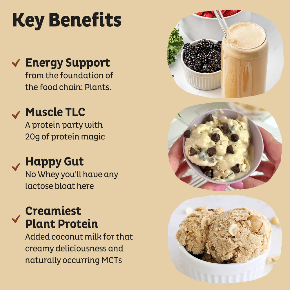 KOS vegan protein shake glass ready-to-drink, dairy-free and vegan.