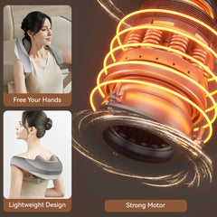 KOSTAK Adjustable strap neck-shoulder fit for personalized massage.