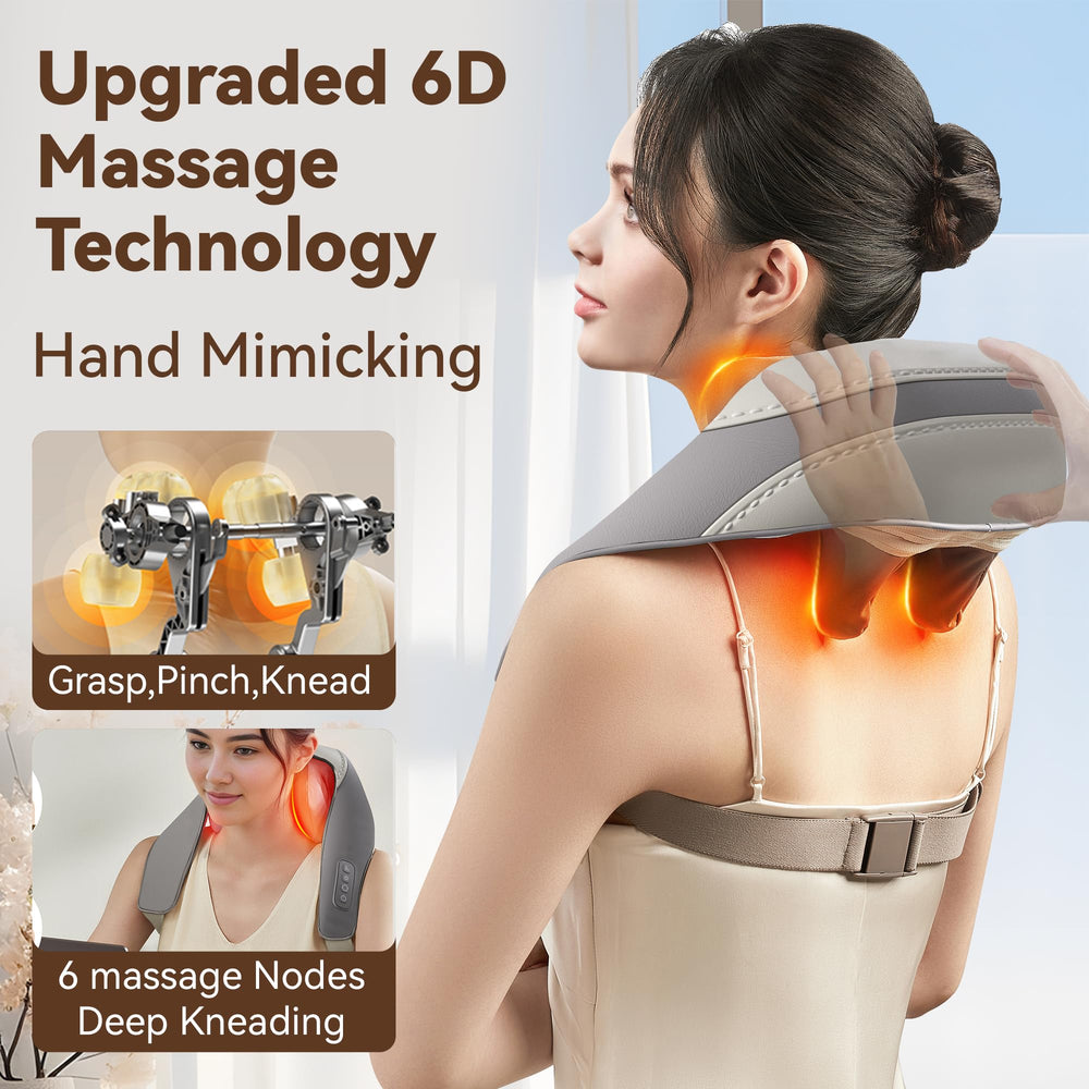 KOSTAK Shiatsu neck-shoulder-massager heating provides soothing warmth.