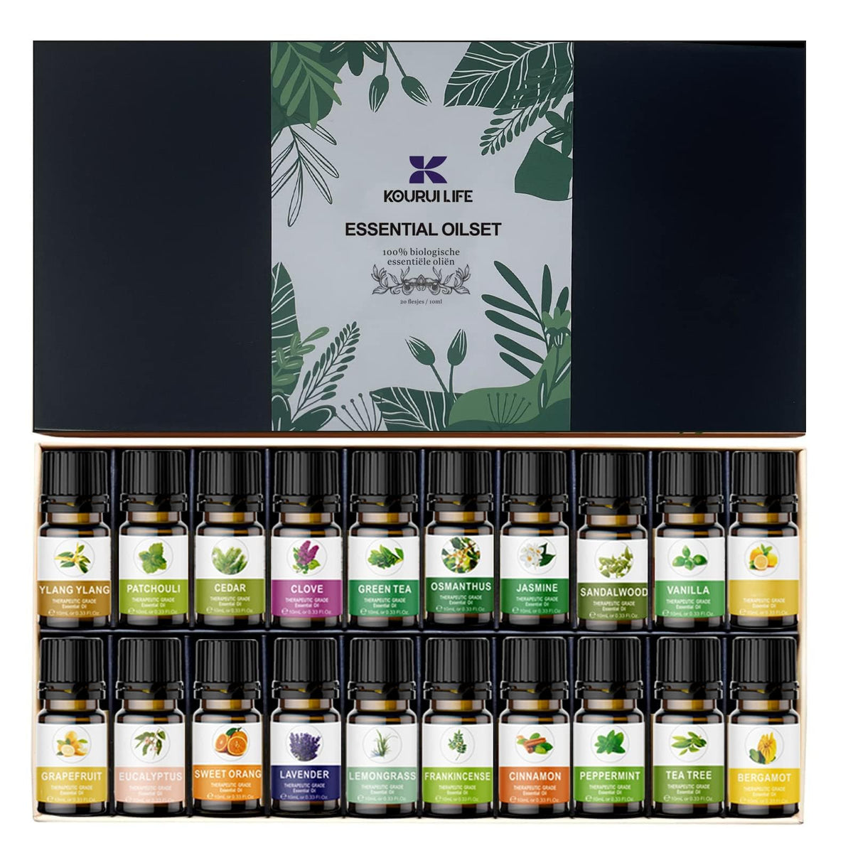 KOURUILIFE lavender oil bottle offers calming aroma for diffusers