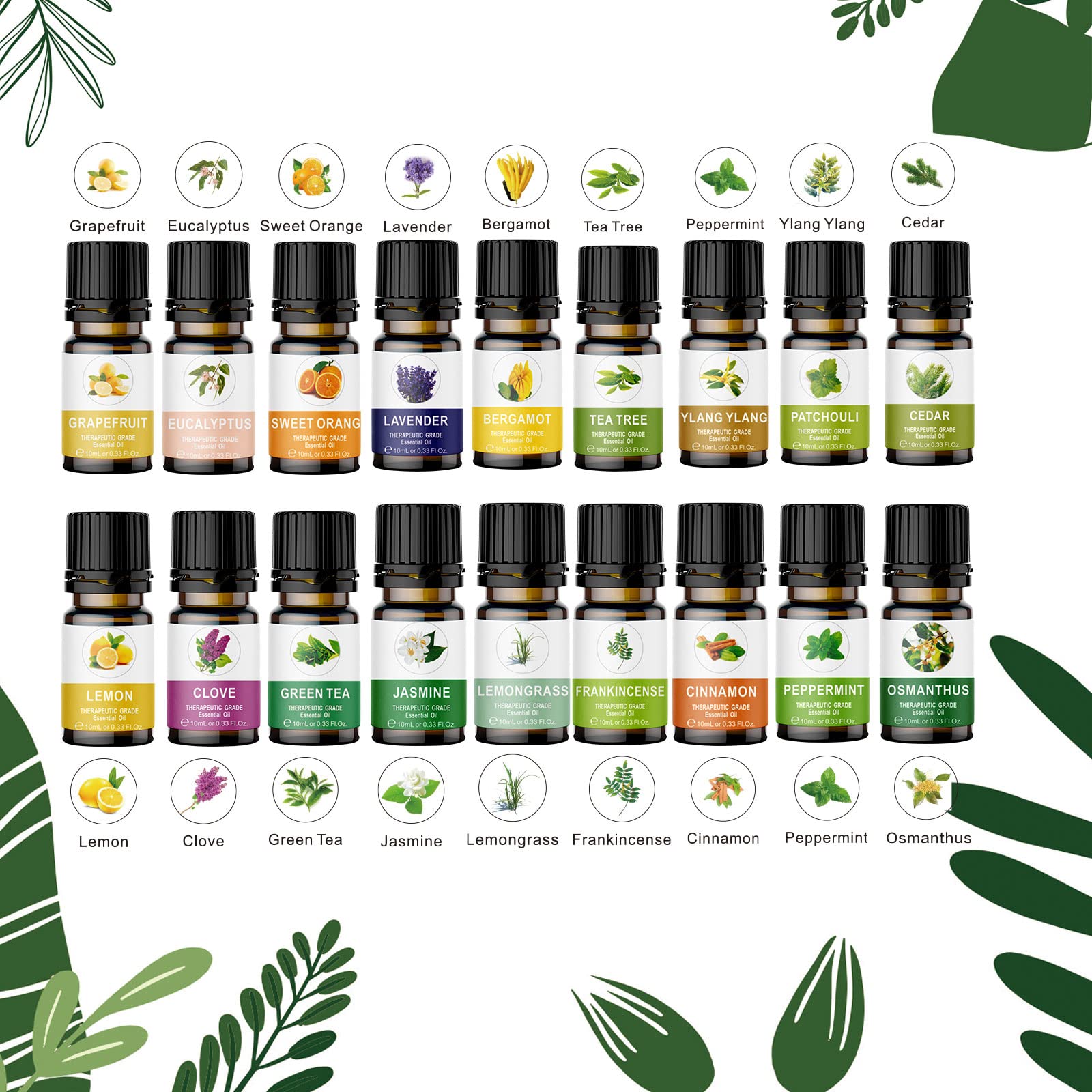 KOURUILIFE ylang-ylang oil bottle ideal for mood-enhancing blends