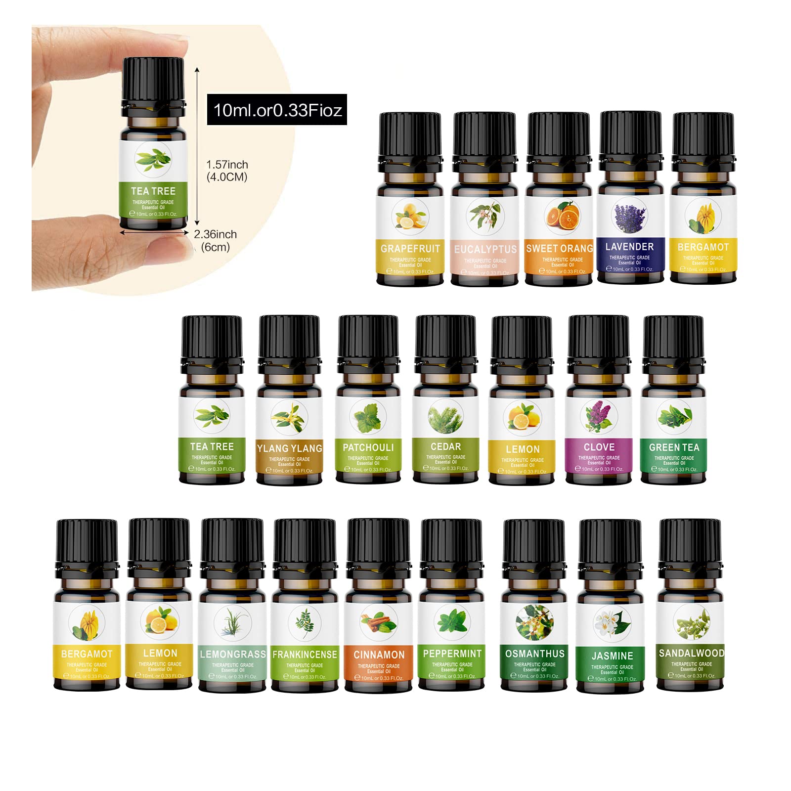 KOURUILIFE lavender oil bottle highlighting calming aroma for diffusers