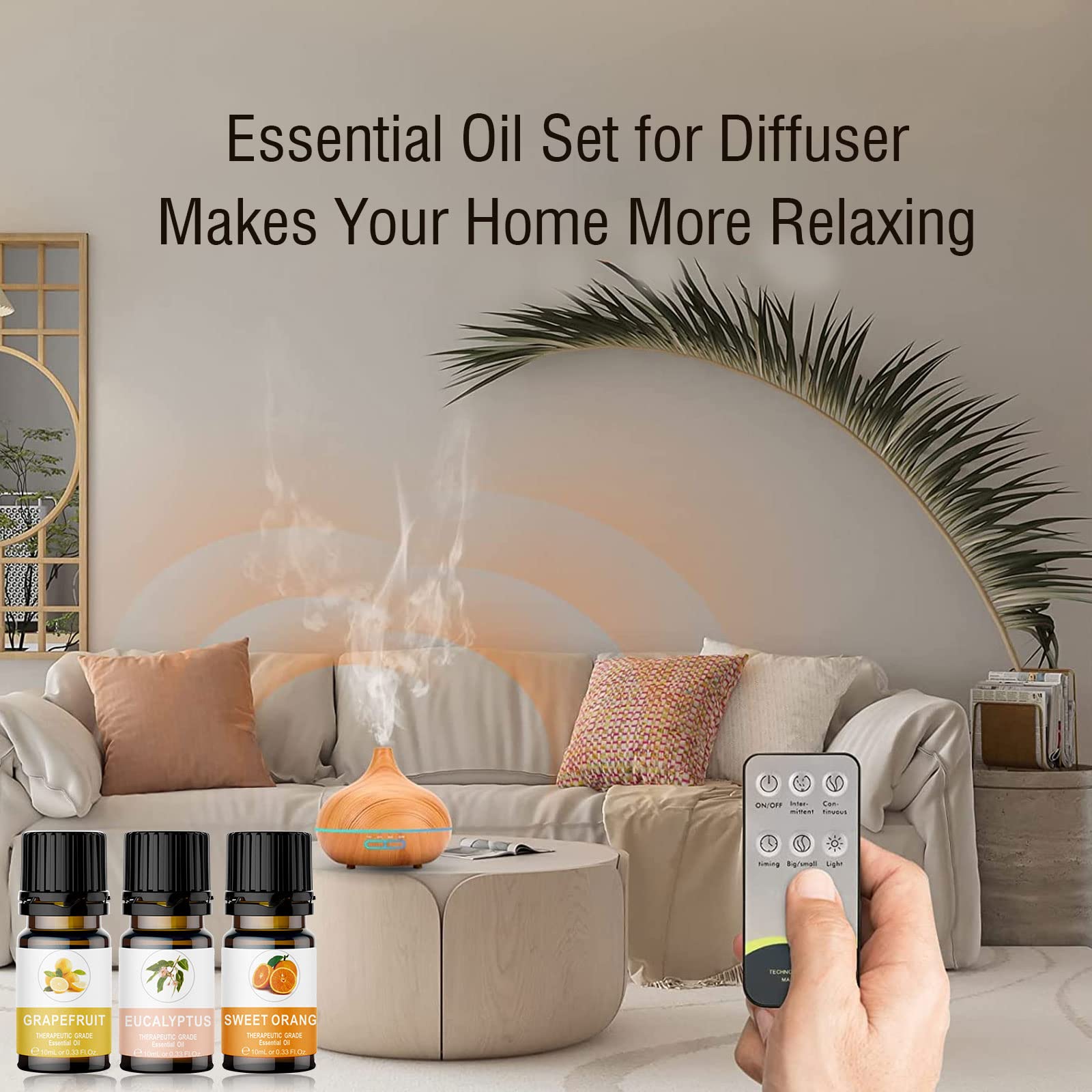 KOURUILIFE lemon oil bottle adding bright fragrance for diffusers and cleaners