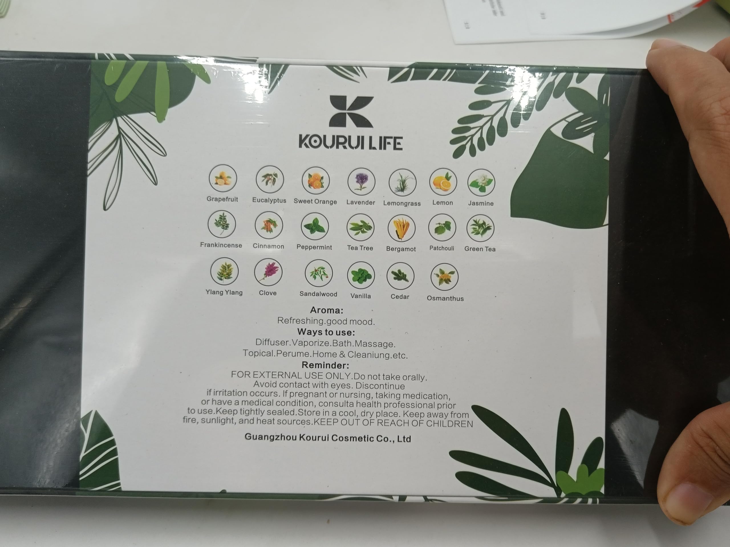 KOURUILIFE eucalyptus oil bottle complements diffusers and humidifiers