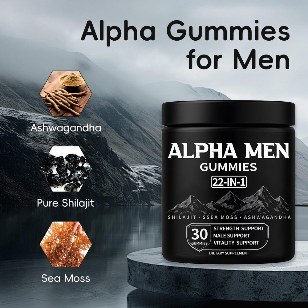 KOVGOCY Alpha Gummies 22-in-1 ingredients for comprehensive daily nutrition.