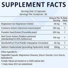 Close-up of Lovy Urocontrol capsules highlighting natural ingredients.