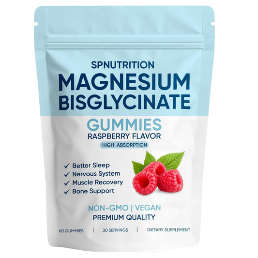 KOVGOCY SPNutrition Gummies bottle-front view, vegan raspberry flavor for daily wellness.
