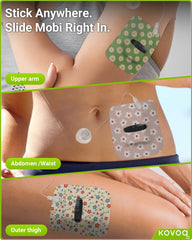 KOVOQ Tandem Mobi flower-back view highlighting snug, wrinkle-free fit.