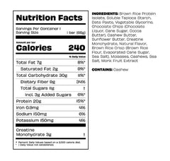 Kreatures of Habit DAILY BAR 20g plant-based protein close-up highlighting energy and fullness