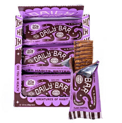 Kreatures of Habit DAILY BAR cookie dough dazzler pack-12 for convenient daily protein snack