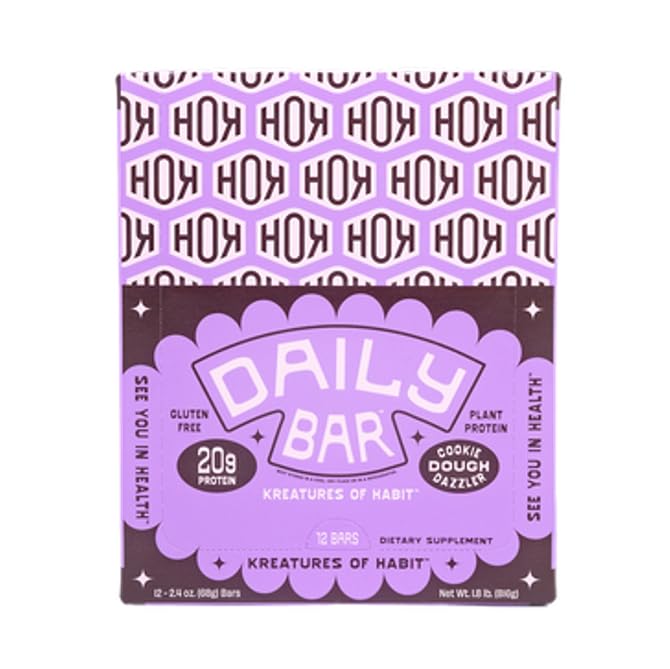Kreatures of Habit DAILY BAR creatine 3g monohydrate shot shows workout support