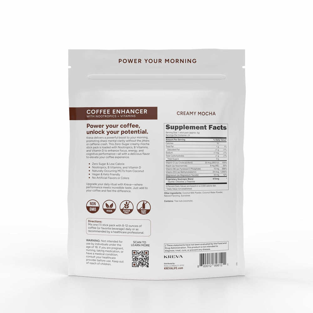 Kreva creamy mocha texture delivers café-style finish in your cup.