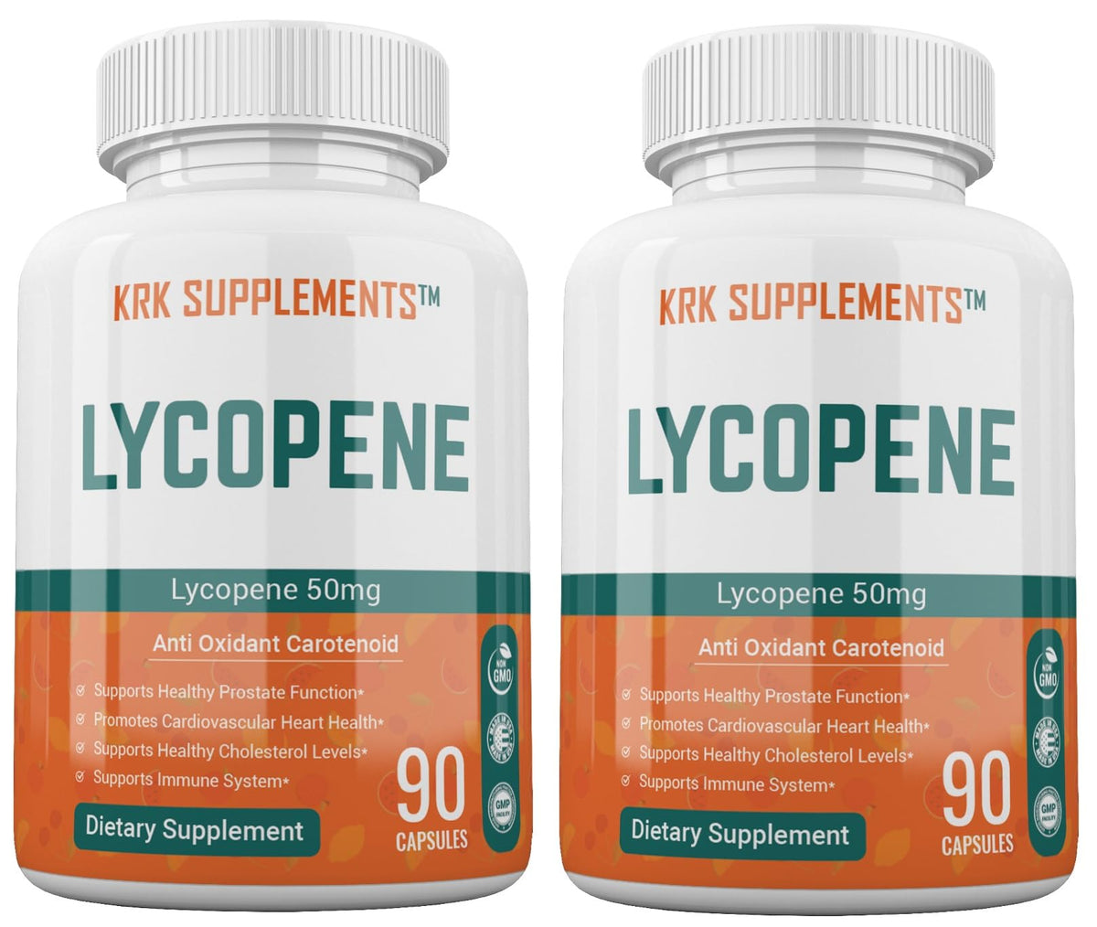 KRK Supplements Lycopene 50 mg bottle front view for daily wellness