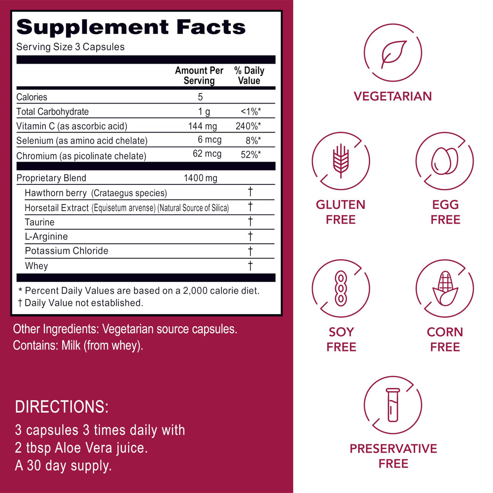 Hawthorn berries highlight Circu Flow's core heart blend.