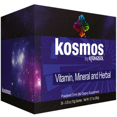 Kromasol Kosmos berry flavor bottle close-up for vibrant daily energy