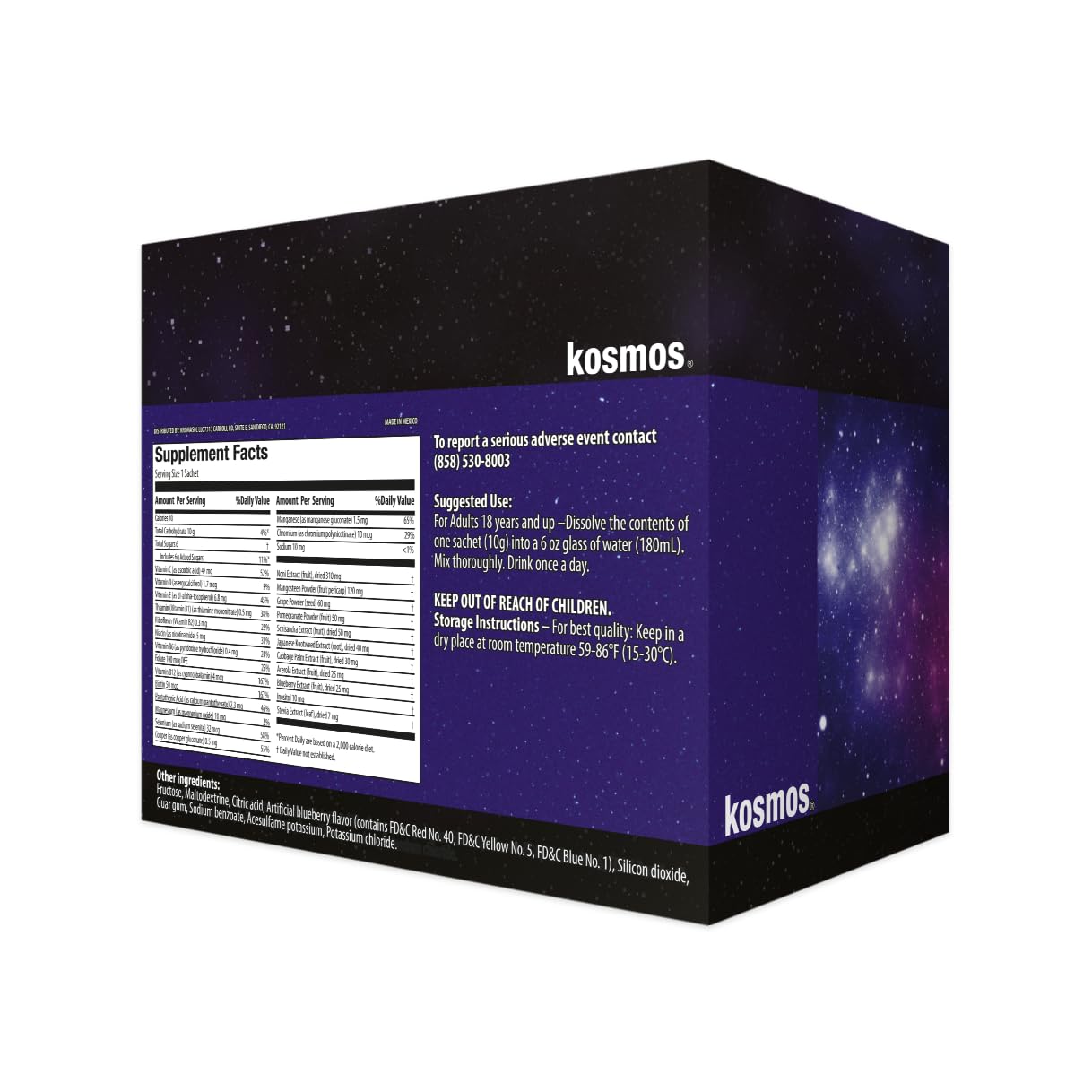 Kromasol Kosmos Vitamin C and D capsules support healthy skin and bones