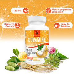 Kroppssund dopamine tablets arranged in a daily routine setup.