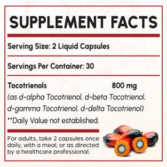 Kroppssund Tocotrienol capsules closeup with smooth liquid-filled texture for easy swallowing.