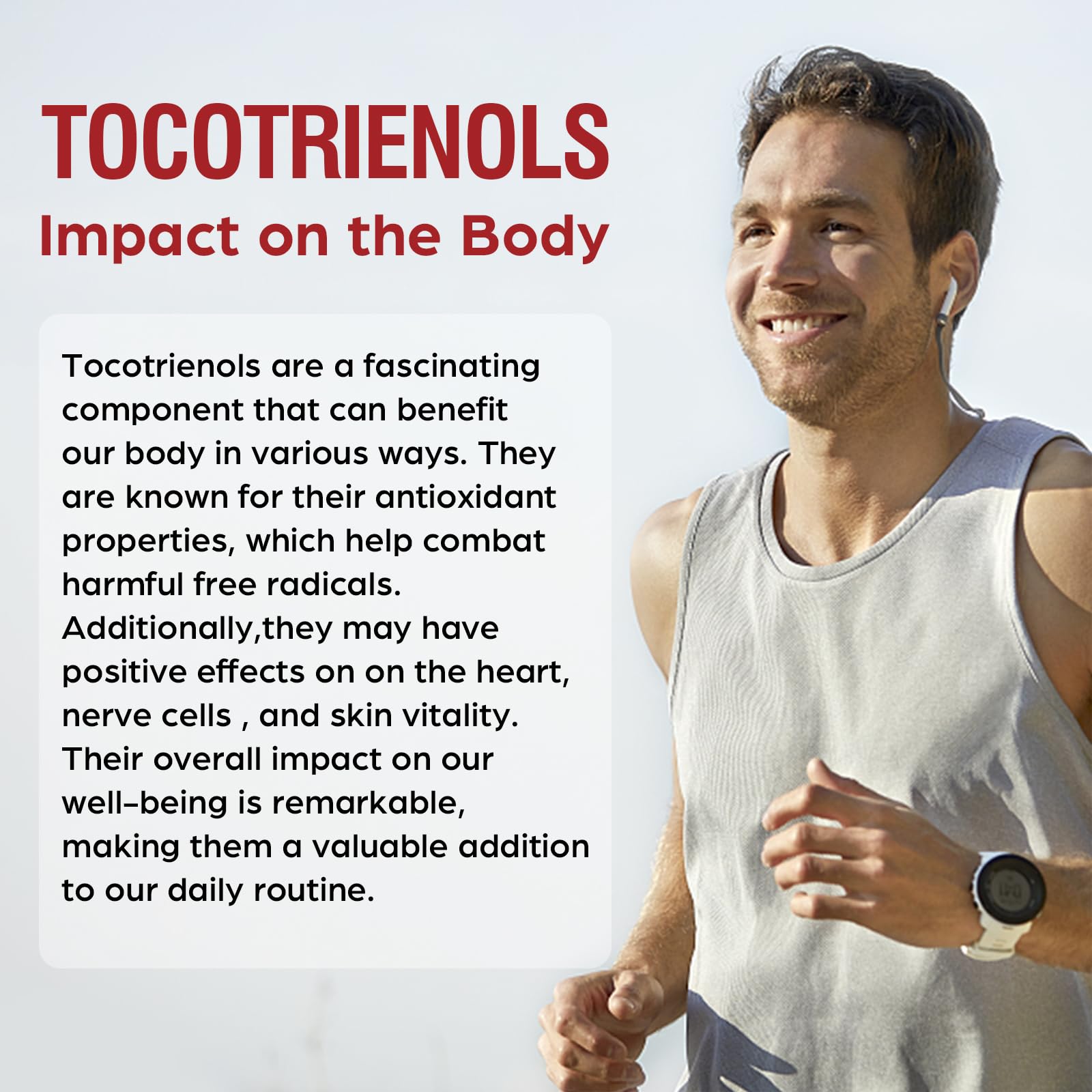 Kroppssund Tocotrienol liquid-filled capsules ready for convenient daily supplementation and fast absorption.