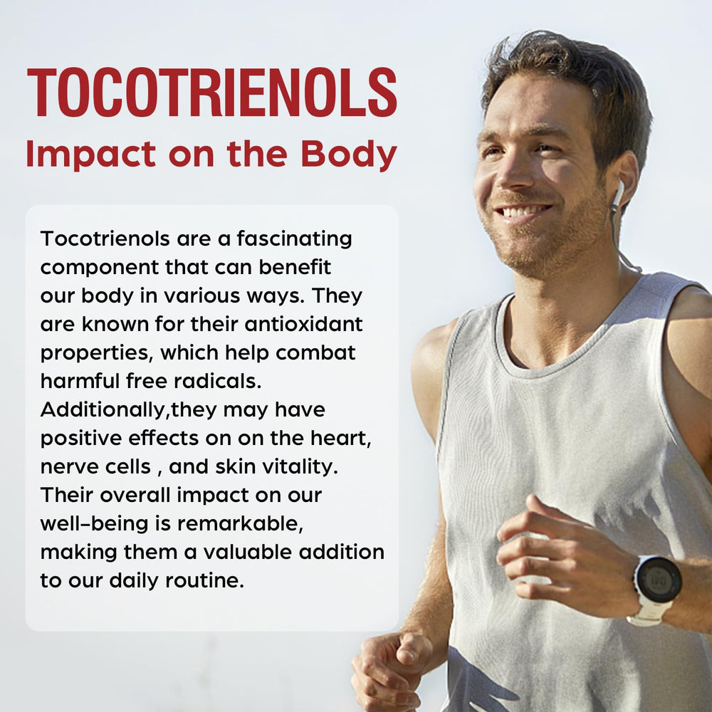 Kroppssund Tocotrienol liquid-filled capsules ready for convenient daily supplementation and fast absorption.