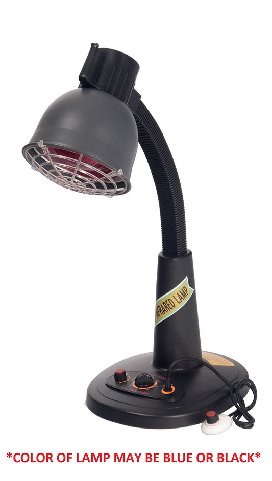 KS Infrared Heat Lamp Desk adjustable neck demonstrates flexible heat direction