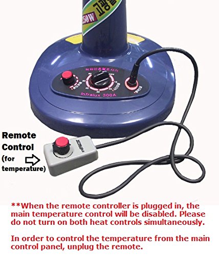 KS Infrared Heat Lamp Desk base plate keeps unit stable during use