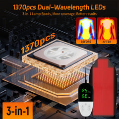 KTS Red Light Mat with dual-wavelength LEDs for varied depth