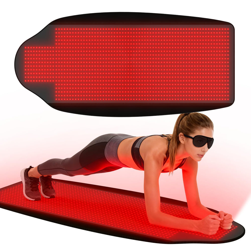 KTS Red Light Mat showing full-body coverage for versatile sessions