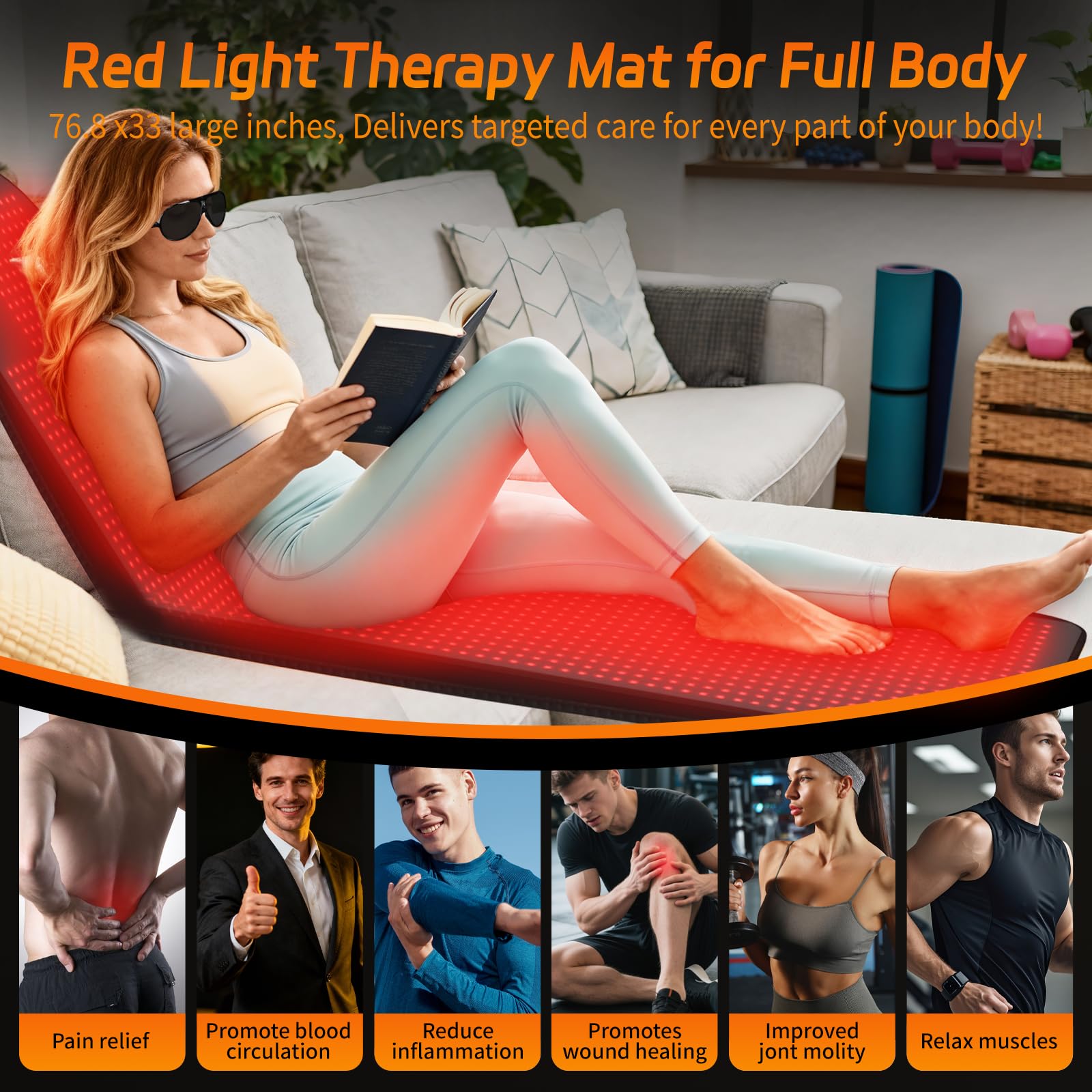 KTS Red Light Mat neck and head zone for targeted comfort
