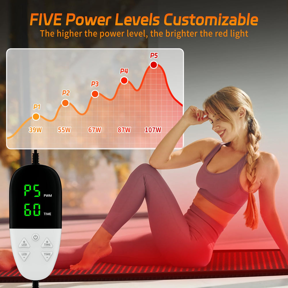 KTS Red Light Mat with three modes: constant and pulsing