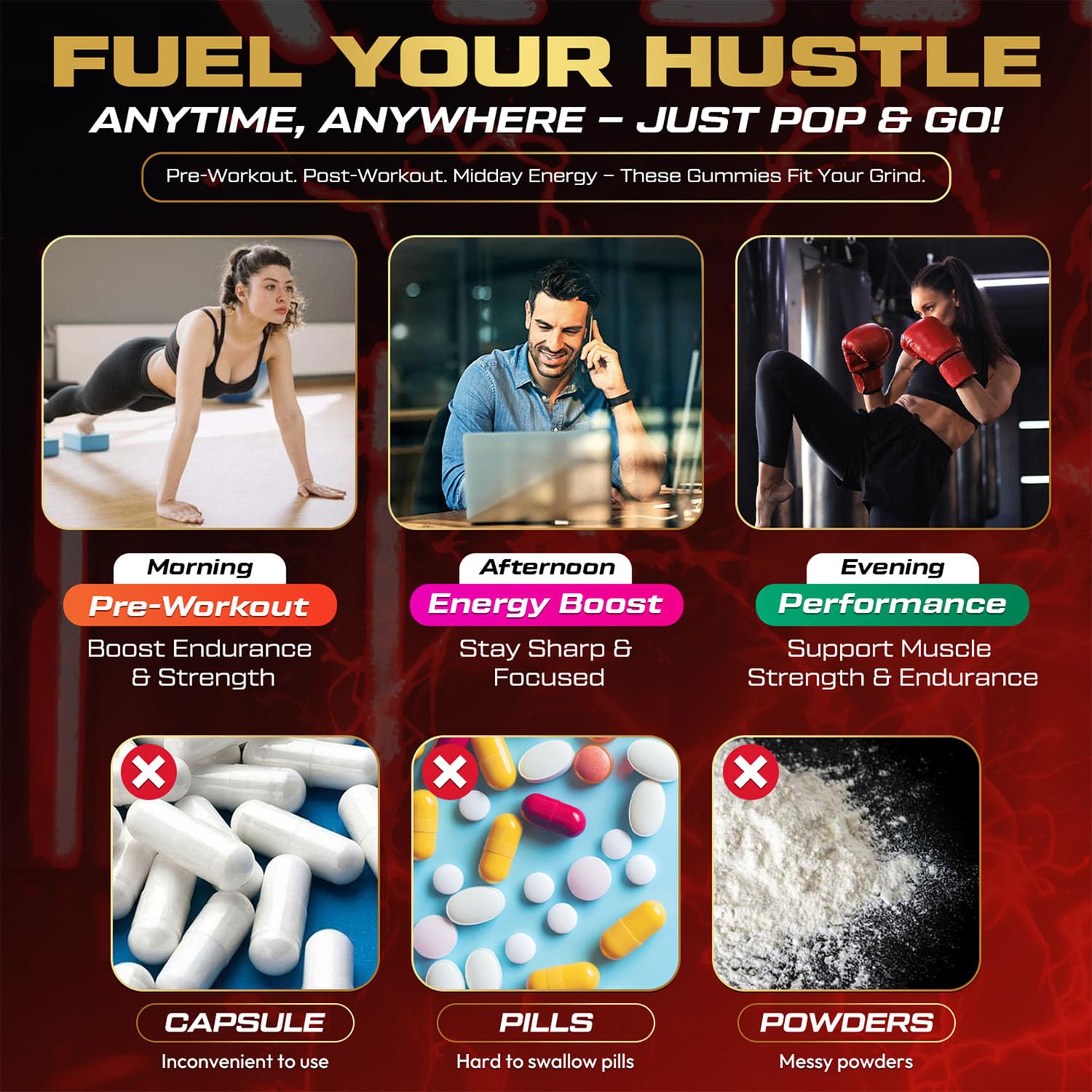 Kukaly Creatine Gummies Blackberry flavor, non-GMO and gluten-free fueling option.