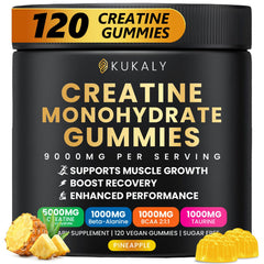 Kukaly Creatine Gummies bottle front for easy daily use