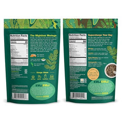 Kuli Kuli Moringa powder scoop, convenient for daily greens in drinks and food.