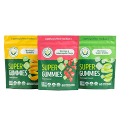 Kuli Kuli Super Energy Gummies bottle for caffeine-free energy on the go