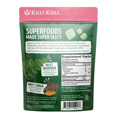 Kuli Kuli gummies show gluten-free and non-GMO quality