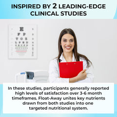 Kuratonics Float-Away capsules close-up highlighting daily eye support