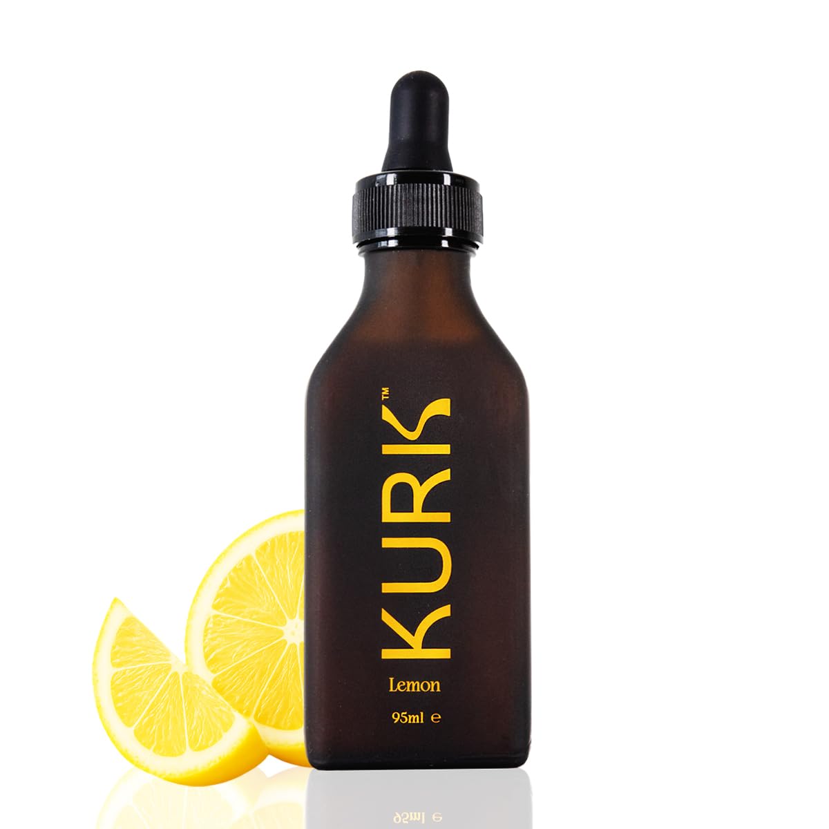 Kurk Essential liquid turmeric bottle pour for easy daily dosing.