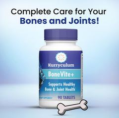 Kurryculum BoneVite packaging shows Devil's Claw and Boron