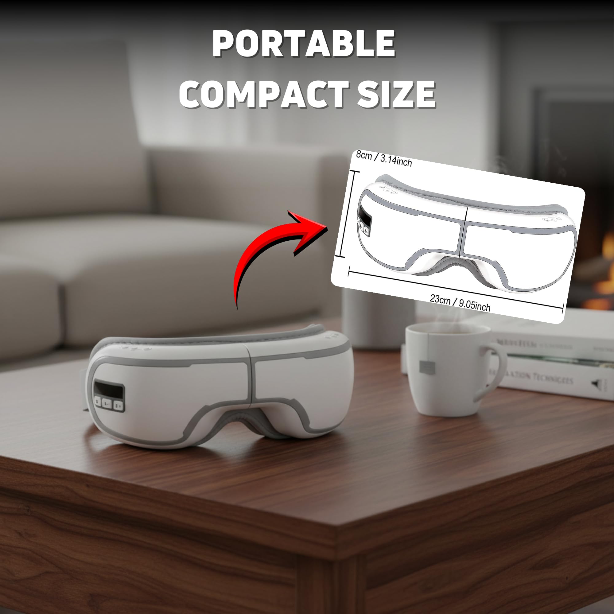 Kuyra Heated Eye Massager helps with deep sleep and gentle warmth