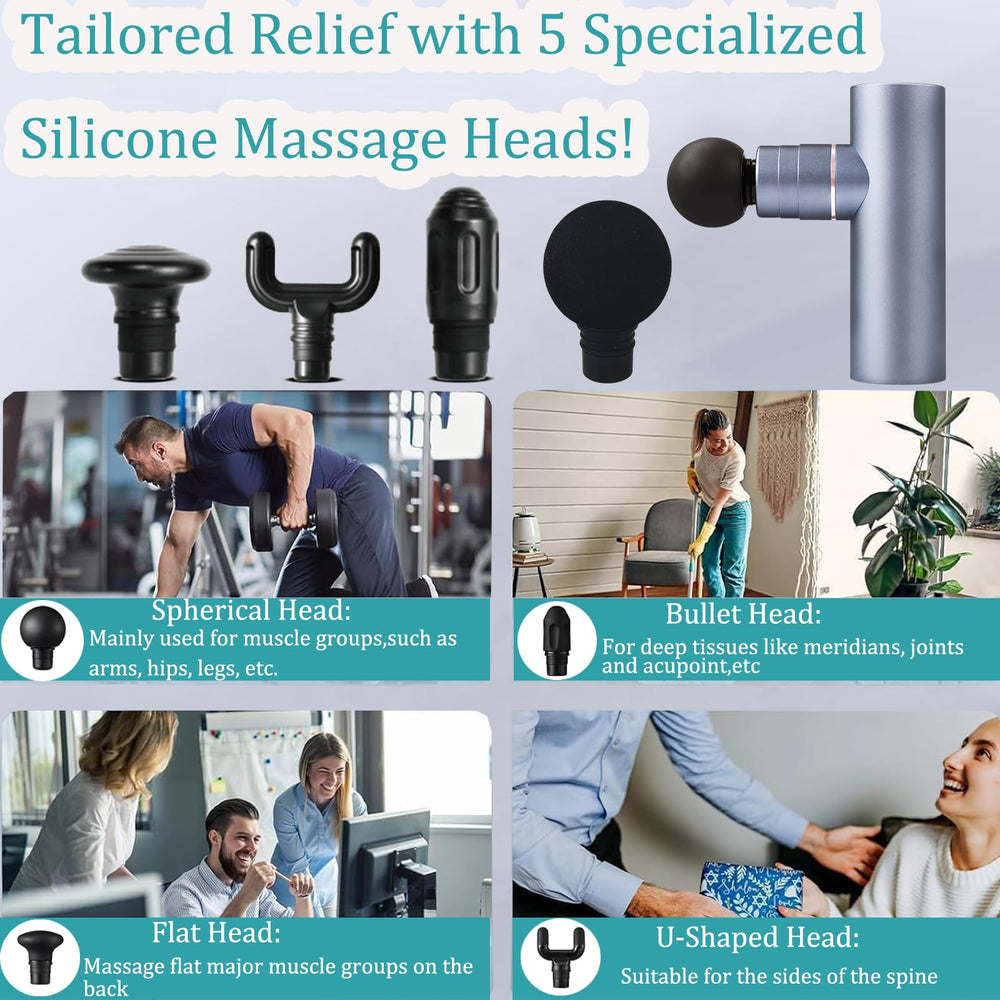 KVKID Mini massage gun battery life supports long sessions