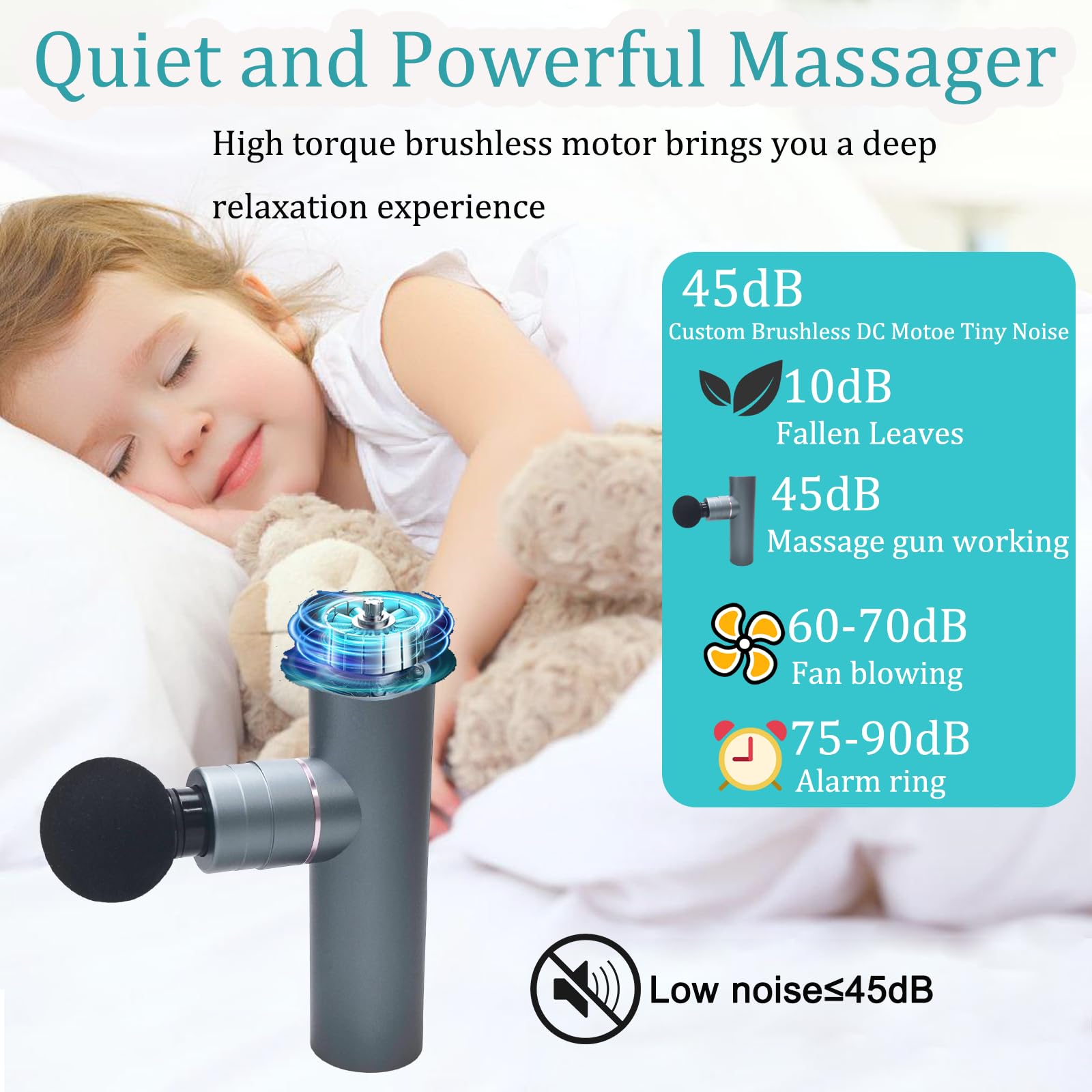 KVKID Mini massage gun charges via Type-C for quick recharging