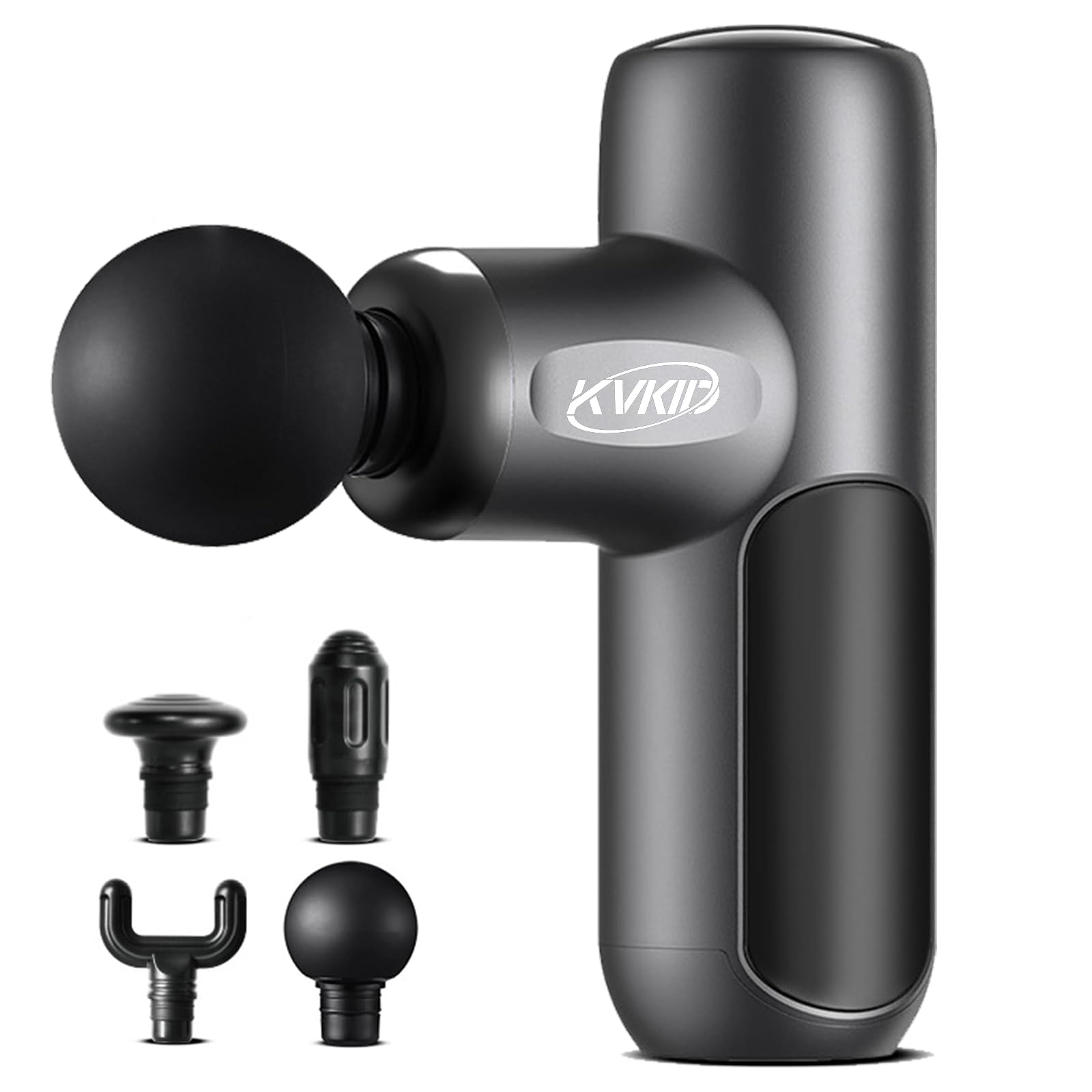 KVKID Mini Massager Gun front view for compact, targeted relief on the go.