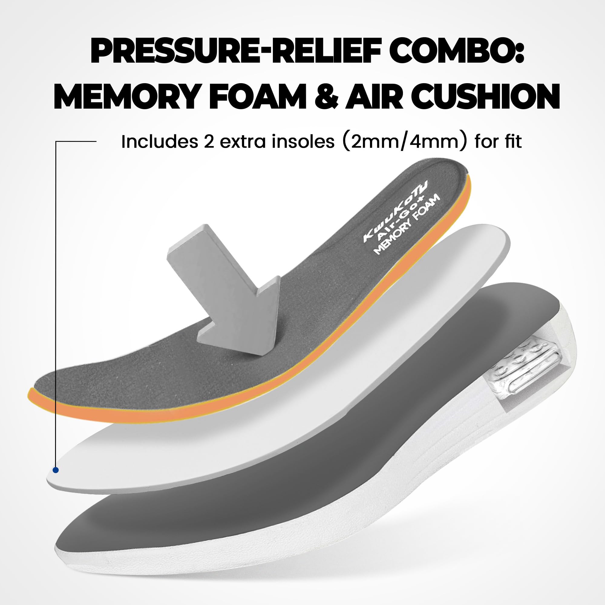 KWUKOTY breathable mesh upper keeps feet dry